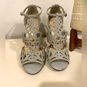 Silver Prom/formal heels